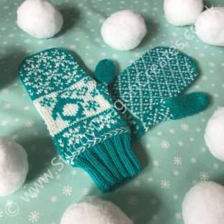 Frosty Penguin Mittens