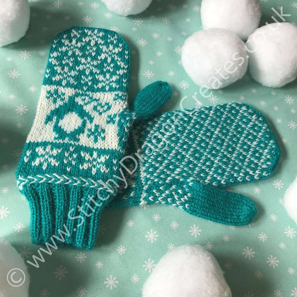 Frosty Penguin Mittens - Image 2
