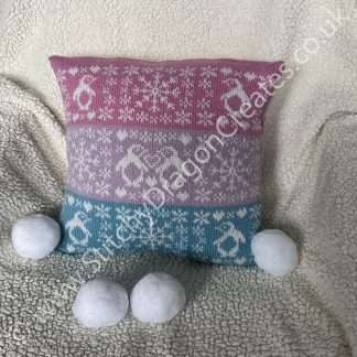 Frosty Penguin Cushion Cover